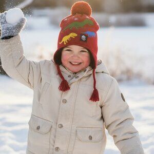 Toddler Chomp Chomp Dino Earflap Hat